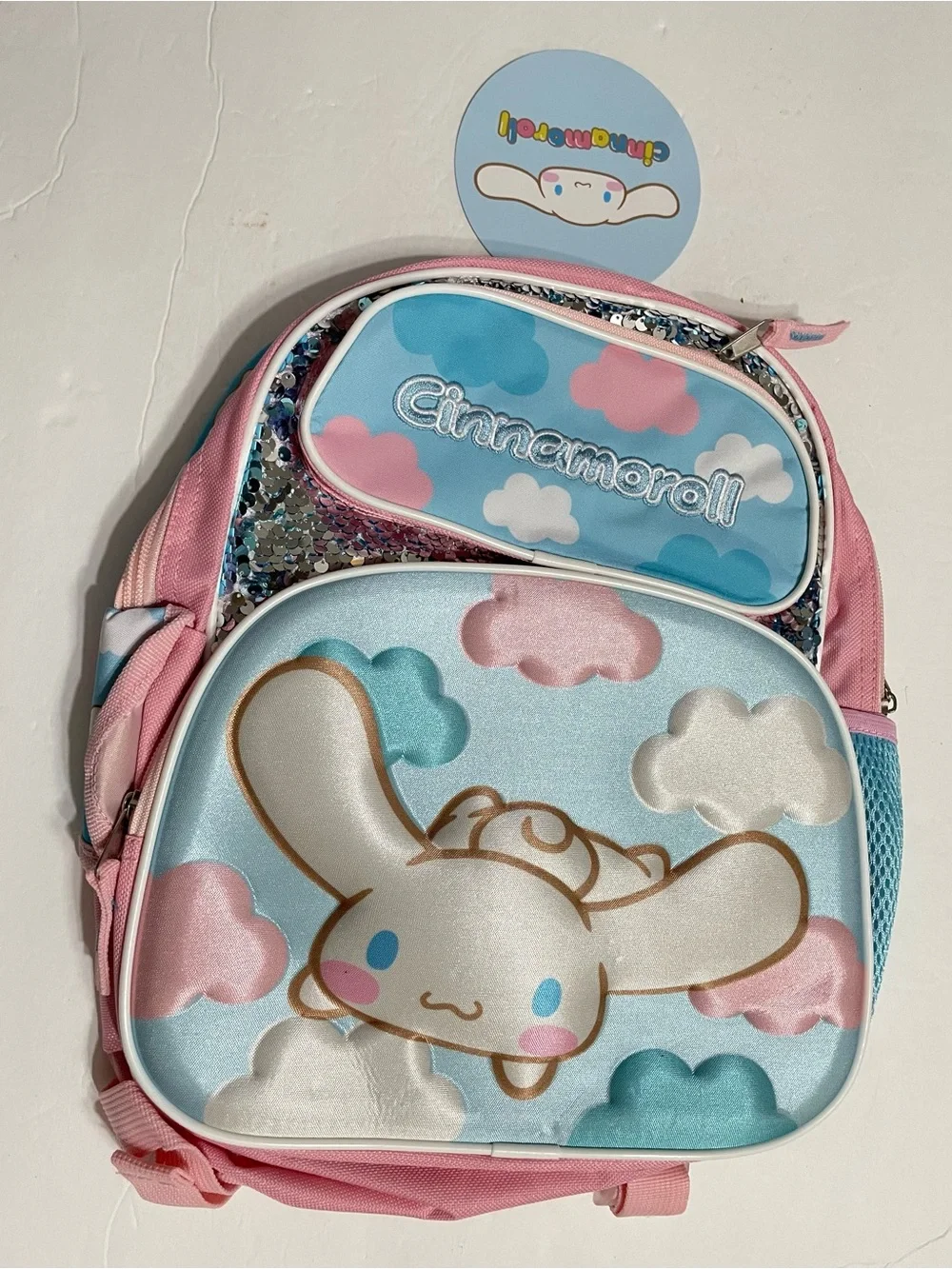 Small Backpack - Hello Kitty and Friends - Cinnamoroll Sit 3D Pop-up 12” Bag NEW